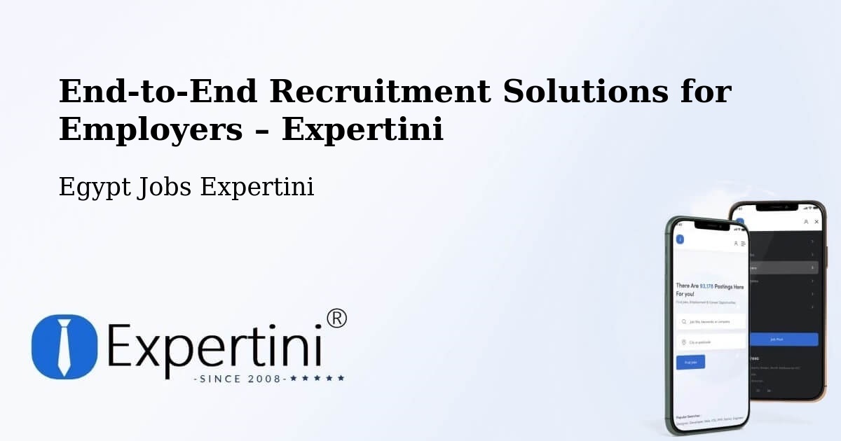 Recruitment Solutions for Employers – Egypt - Egypt Jobs Expertini